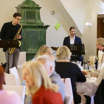 Jazz-Ensemble bei der Tafelmusik im Rittersaal