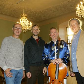 Martin Rummel, Jan Thümer, Eventmanager Werner Glösl und Intendant Gerhard Krammer